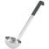 Vollrath 4980820 Black Kool-Touch 8 oz JP Jacob's Pride Collection One-Piece Heavy-Duty Stainless Steel Serving Ladle With 12 5/8" Black Insulated Heat-Resistant Hook Handle