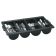 Vollrath 52653 Black Plastic Cutlery Box with 4 Compartments
