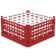 Vollrath 52717-03 XX-Tall Polypropylene Signature 36 Compartment Rack (Red)