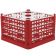 Vollrath 52736-03 - 9 Compartment XXXX-Tall Polypropylene Signature Compartment Rack (Red)
