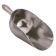 Vollrath 5280 Silver 18 oz Cast Aluminum Ice Scoop With 3" Wide x 5.5" Deep Bowl And Rounded Handle With Finger Grips