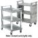 Vollrath 97111 Three Shelf Closed-End Utility Cart - 200 lb. Capacity