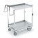 Vollrath 97207 Heavy-Duty Stainless Steel Two Shelf Utility Cart, 44" x 23" x 44-1/2"