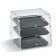 Vollrath KDC1418-3-06 Knock Down Three Tier Acrylic Display Case with Front and Rear Doors