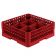 Vollrath TR10FF-02 - 9 Compartment Traex Full Size Red Compartment Rack w/ 2 Extenders