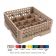 Vollrath TR13DDD Beige 16 Compartment Traex Low Profile Full Size Compartment Rack With 3 Extenders