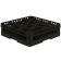 Vollrath TR18A-06 - Traex Full Size Black 12 Compartment Rack w/ Open Extender