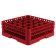 Vollrath TR6BB-02 - Traex Full Size Red 25 Compartment Rack w/ 2 Extenders