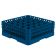 Vollrath TR6BB-44 - Traex Full Size Royal Blue 25 Compartment Rack w/ 2 Extenders