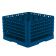 Vollrath TR6BBBBB-44 - Traex Full Size Royal Blue 25 Compartment Rack w/ 5 Extenders
