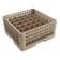Vollrath TR7CCA Beige 36 Compartment Traex Full Size Compartment Rack With 2 Extenders And 1 Open Extender