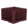 Vollrath TR7CCCCC-21 - Traex Full Size Burgundy 36 Compartment Rack w/ 5 Extenders