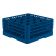 Vollrath TR8DDD-44 - Traex Full Size Royal Blue 16 Compartment Rack w/ 3 Extenders