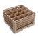 Vollrath TR8DDDD Beige 16 Compartment Traex Full Size Compartment Rack With 4 Extenders