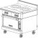 Vulcan V2FT36 Natural Gas V Series 36" Wide Modular Frame Dual 18" Wide Cast Iron French Top Stainless Steel Range On Legs, 50,000 BTU