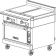 Vulcan V2P36 Natural Gas V Series 36" Wide Modular Frame Dual 1/2" Thick Steel Plancha Heavy-Duty Stainless Steel Range Without Legs, 35,000 BTU