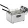 Waring WDF75RC Countertop 12 1/4" Wide Single 8 1/2 lb Deep Fryer With Steel Wire Baskets And 30-Minute Timer, 120V 1800 Watts
