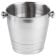 Winco WB-4HV 8 1/4" Heavy Weight Stainless Steel Wine / Champagne Bucket - 4 Qt.