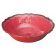 Winco WDM001-507 Luzia 13 3/4" Red Round Melamine Hammered Soup/Cereal Bowl