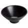 Winco WDM014-301 Togashi 5 3/8" Black Round Melamine Soup/Cereal Bowl