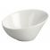 Winco WDP003-201 Rimini 6 1/2" Creamy White Porcelain Round Angled Bowl