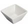 Winco WDP021-105 Mescalore Bright White 3 1/8" Square Porcelain Mini Bowl