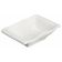 Winco WDP021-106 Mescalore Bright White 4 1/2" x 2 7/8" Rectangular Porcelain Dish