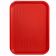 Winco FFT-1216R Plastic 12" x 16" Red Cafeteria Tray