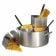 Winco APS-20 20 Quart Pasta Cooker Set with 4 Stainless Steel Inserts