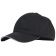 Winco CHBC-4BK Black 4 3/4 Inch High Signature Chef Poly/Cotton Baseball Cap Chef Hat With Built-In Sweatband And Adjustable Metal Buckle Back Strap