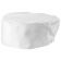 Winco CHPB-3WR White Regular Size 3 1/2 Inch High Signature Chef Poly/Cotton Ventilated Pillbox Hat With Cool Mesh Top Panel