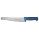 Winco KSTK-102 Sof-Tek 10" High Carbon Steel Wide Bread / Pastry Knife with Blue Handle