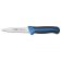 Winco KSTK-31 Sof-Tek 3-1/2" Serrated Paring Knife with Blue / Black Soft Grip Handle, 2-Pack