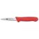 Winco KWP-30R Stäl 3-1/4" Paring Knife with Red Polypropylene Handle, 2-Pack