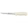 Winco KWP-61 Stäl 6" Straight Boning Knife with White Handle