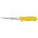 Winco KWP-61Y Stäl 6" Straight Boning Knife with Yellow Handle