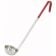 Winco LDC-2 Red 2 oz LDC Series One-Piece Stainless Steel Serving Ladle With 12 1/2" Color-Coded Handle