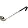 Winco LDCN-3K Black Handle 3 oz Prime Series One-Piece Stainless Steel Serving Ladle With 13 1/2" Long Handle