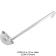 Winco LDIN-0.5 Prime Series 1/2 oz One-Piece Stainless Steel Serving Ladle