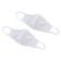 Winco MSK-1WLXL White 7 1/4" x 5 1/2" Large/X-Large 2-Ply Cotton Reusable Face Mask