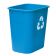 Winco PWR-28L 28 Quart Blue Polyethylene Recycling Bin