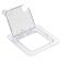 Winco SP7600H 1/6 Size Polycarbonate Hinged Food Pan Cover