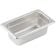 Winco SPJP-902 2 1/2" Ninth Size Solid Anti-Jam Steam Table Pan / Hotel Pan - 23 Gauge