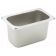 Winco SPN4 1/9 Size Standard Weight Anti-Jam Stainless Steel Steam Table / Hotel Pan - 4" Deep