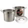 Winco SSDB-20S Stainless Steel 20 Qt. Steamer/Pasta Cooker with Cover