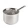 Winco SSSP-4 4-1/2 Qt. Induction-Ready Premium Stainless Steel Sauce Pan with Cover