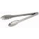 Winco UT-12 Heavyweight 12" Long 0.9 mm Thick Stainless Steel Coiled-Spring Scalloped-Edge Utility Tongs