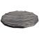 Winco WDM019-301 Kaori 11 1/2" Black Round Melamine Platter