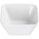 Winco WDP008-101 Laurets Bright White 9 oz. Porcelain Square Bowl