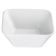 Winco WDP008-102 Laurets Bright White 20 oz. Porcelain Square Bowl